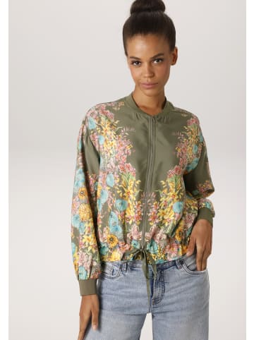 Aniston CASUAL Blouson in khaki-türkis-gelb-orange-rosa-grün-pink