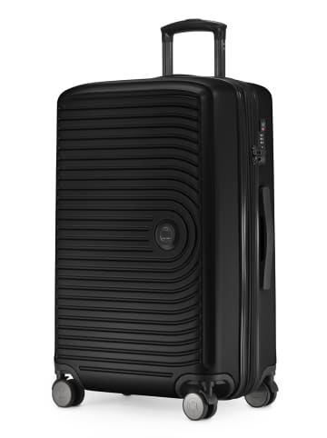 Hauptstadtkoffer Mitte - Mittelgroßer Koffer Trolley Reisekoffer TSA, 68cm, 4 Rollen, 88 L in Schwarz