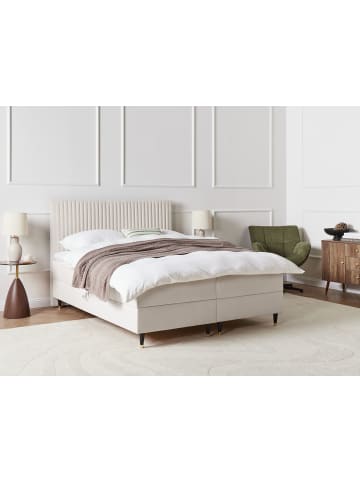 Beliani Doppelbett DAME in Weiß - (W) 162 x (H) 124 x (L) 207 cm