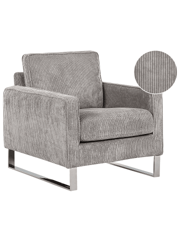 Beliani Sessel VIND in Grau - (W) 76 x (H) 82 x (L) 82 cm