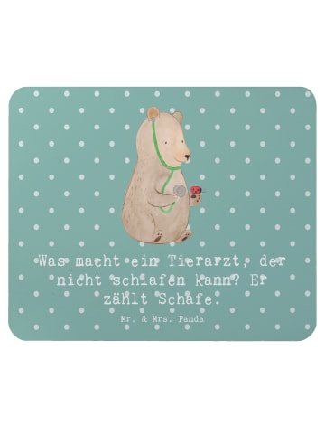 Mr. & Mrs. Panda Maus-Pad Tierarzt Schafzählen mit Spruch in Meeresbrise