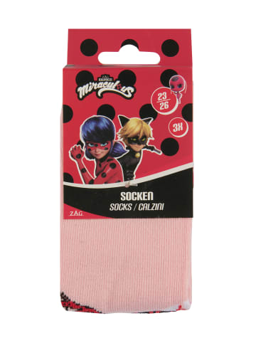 ONOMATO! 3er-Set: Socken Miraculous Lady Bug in Mehrfarbig