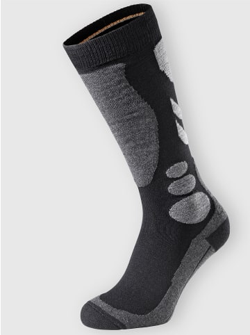 Mustang Ski-Socken in schwarz-anthrazit