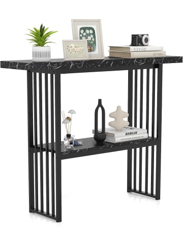 COSTWAY Konsolentisch in Schwarz