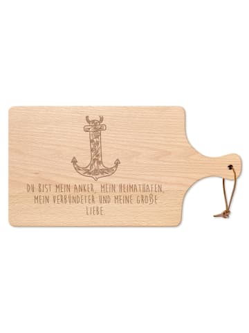 Mr. & Mrs. Panda aufschnittbrett Anker Blau mit Spruch in Transparent