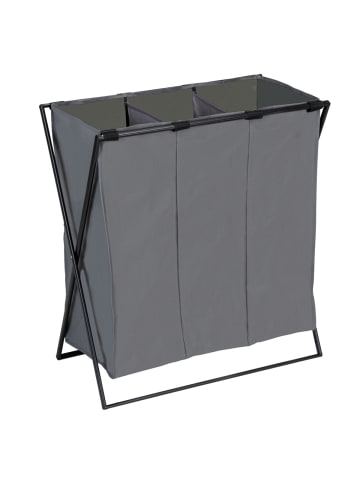 Wenko Wäschesammler Trio XL Grau, Wäschesammler Mod. Trio XL Grau in Grau