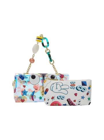 myMo 2-In-1 Tote Bag Set 2-IN-1 Tote Bag Set in White Multicolor