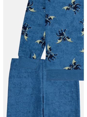 Schiesser Schlafanzug Boys World in Blau