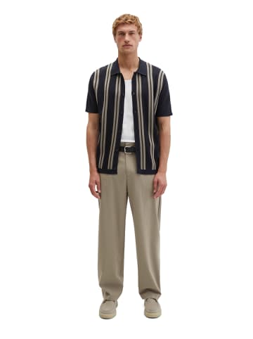 Marc O'Polo Kurzarm-Feinstrickshirt DFB Travel Collection in Deep Night Blue