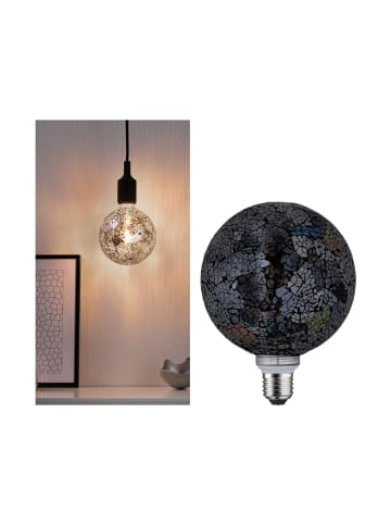 paulmann LED G125 Miracle Mosaic 470lm black dim E27 2700K 230V F