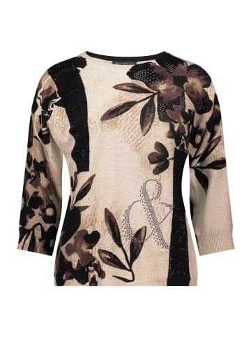 Betty Barclay Strickpullover mit Fledermausärmeln in Beige/Braun