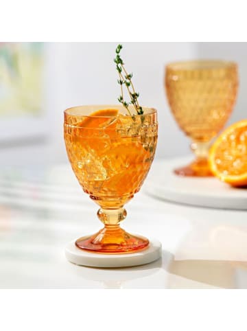 Villeroy & Boch 4er Set Wassergläser Boston Coloured in – 400 ml in Saffron