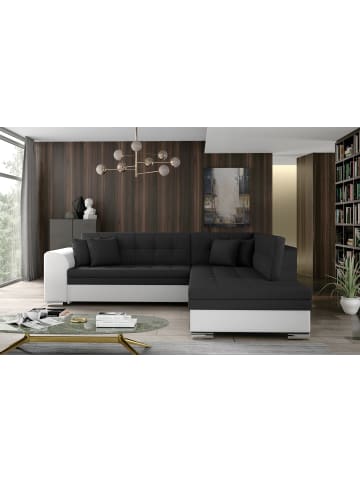 MF Design Piri Recamiere Rechts in Schwarz -  (L) 260 x (B) 260 x (H) 78 cm