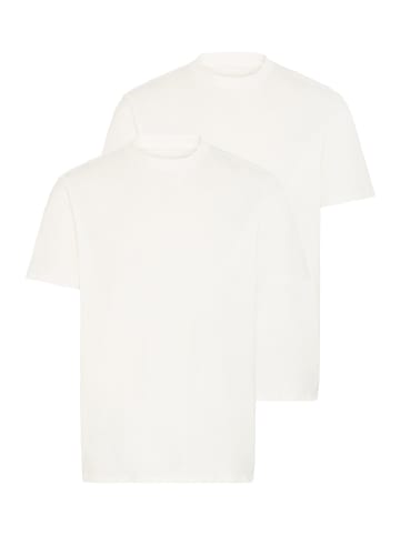 BLEND Rundhalsshirt BHIVO 2 pack in Weiß
