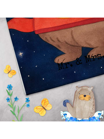 Mr. & Mrs. Panda Frotteehandtuch Krebs Astrologie Design ohne Sp... in Weiß