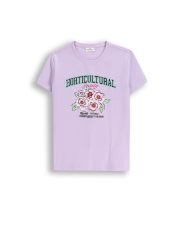Coccodrillo T-Shirt mit kurzen Ärmeln in violett
