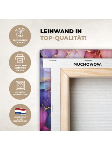 MuchoWow Leinwand bilder Abstrakte Kunst bunt (BxH)