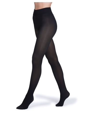 Moonline Thermo Damen Strumpfhose gefüttert in schwarz