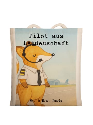 Mr. & Mrs. Panda Schultasche Pilot Leidenschaft Design mit Spruch in Weiß