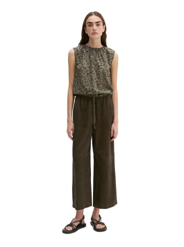 Marc O'Polo Gemustertes Blusen-Top cropped in Dark Green