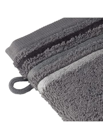 Schiesser Waschhandschuh Skyline Color im 5er Set in Dunkelgrau