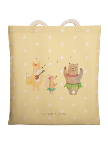 Mr. & Mrs. Panda Tragetasche Waldtiere Aloha ohne Spruch in Gelb Pastell