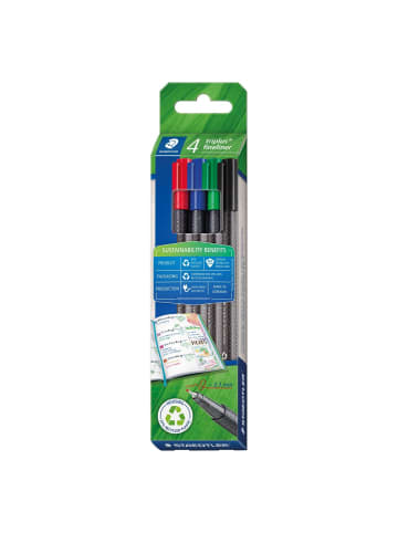 Staedtler Feinschreiber triplus - 0,3 mm 4 Farben.