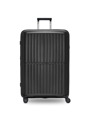 Pactastic Collection 01 4-Rollen Trolley 75 cm mit Dehnfalte in black-metallic