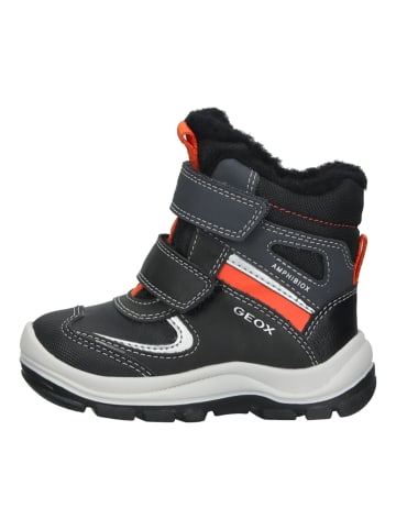 Geox Stiefelette in Schwarz/Orange