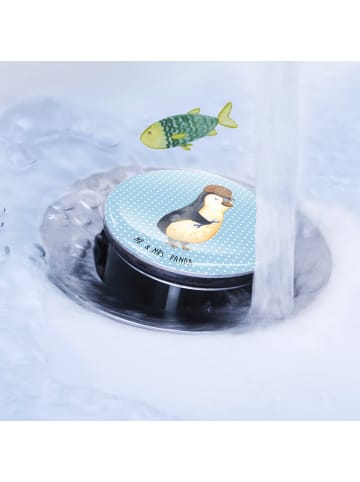 Mr. & Mrs. Panda Waschbecken Stöpsel Wenn Papa es nicht reparier... in Blau Pastell