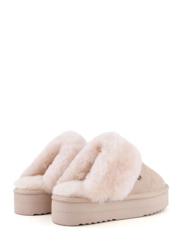 Warmbat Hausschuhe Flurry Suede Plateau in Blush