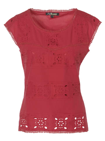 KOROSHI KURZÄRMELBLUSE in rot