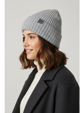 Faera Strickmütze warmes Design in Grau