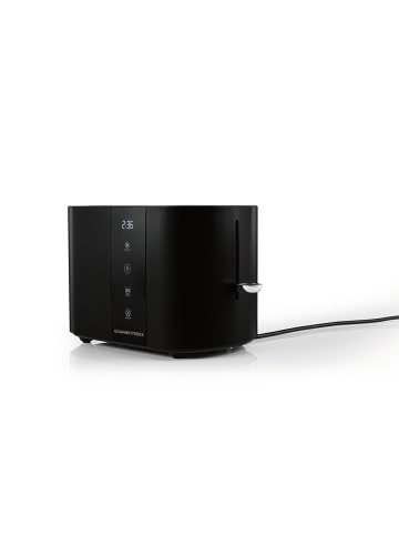 Gourmet Maxx Toaster 2 Scheiben Kurzschlitz 800W schwarz mit Touch-Display Schwarz