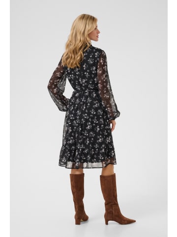 Cream Kleid CRYuna A-shape in Black Ditsy Flower