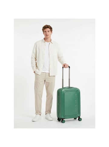 Mandarina Duck Logoduck + 4 Rollen Kabinentrolley S 55 cm foliage green