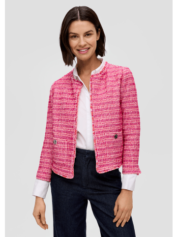 s.Oliver BLACK LABEL Indoor-Jacke langarm in Mehrfarbig-pink