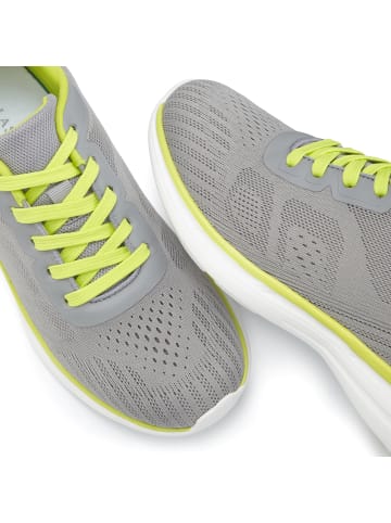 LASCANA Sneaker in grau/lime