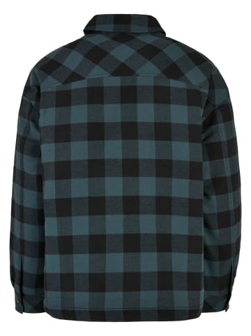 Urban Classics Urban Classics Damen Ladies Flanell Padded Overshirt in jasper/black