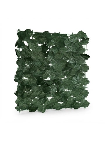 relaxdays 24 x Sichtschutz "Efeu" in Dunkelgrün - (B)50 x (H)50 cm