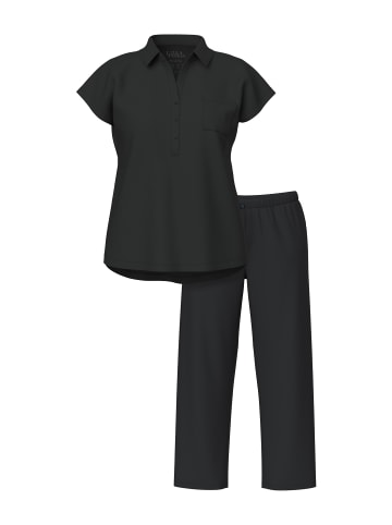 Ulla Popken Pyjama in schwarz