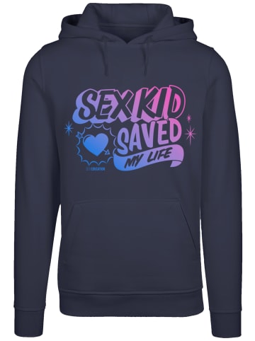 F4NT4STIC Hoodie Sex Education Sex Kid Blend Netflix TV Series in marineblau