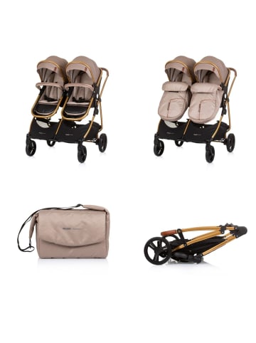 Chipolino Geschwisterkinderwagen Duo Smart in natur