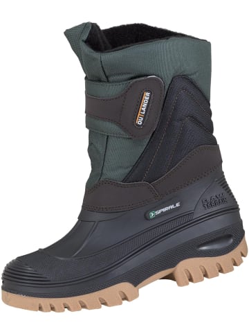 Spirale Kinder-Winterstiefel Lander gefüttert in schwarz/oliv