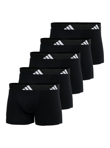 adidas 5er Pack Trunk Active Flex Cotton in Schwarz
