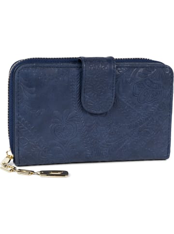 styleBREAKER Geldbörse in Dunkelblau