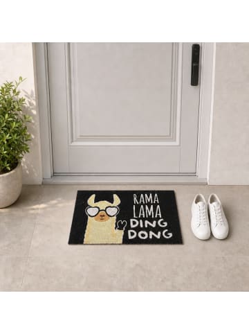 relaxdays Fußmatte "Lama" in Bunt - 60 x 40 cm