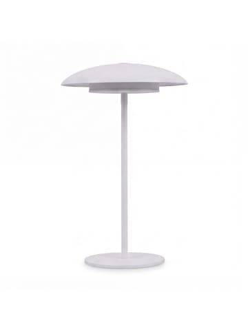 Licht-Erlebnisse Außen Tischlampe EEK E (B)15 x (L)15 x (H)16 cm in Weiß