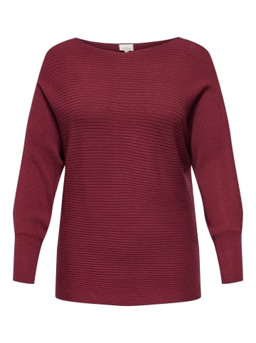 ONLY Carmakoma Strickpullover in Cabernet