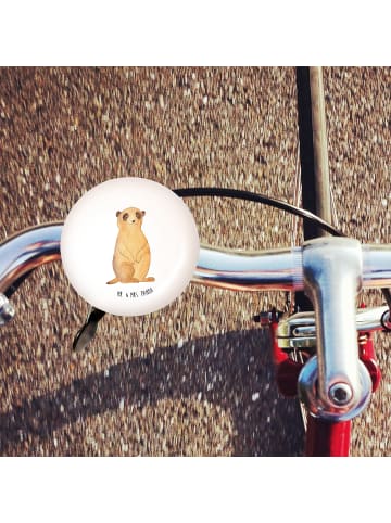 Mr. & Mrs. Panda Fahrradklingel Erdmännchen ohne Spruch in Weiß